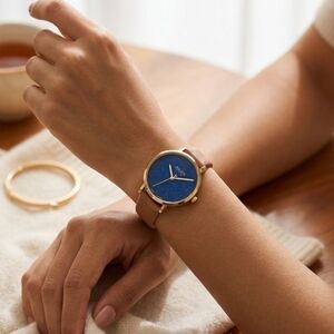 Julius Model JA - 953 Women's Quartz Watch Genuine Brown Leather, 16 mm Width